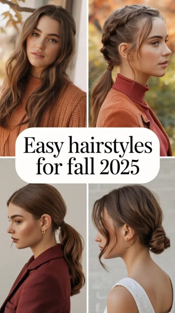 Easy Hairstyles for Fall 2025