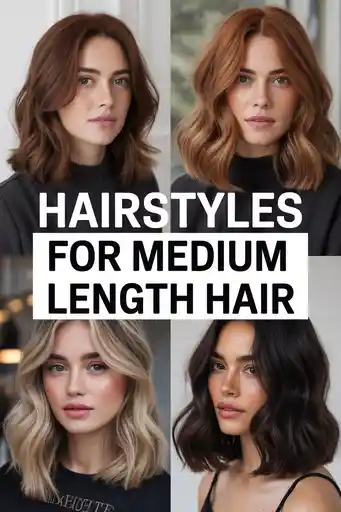 Hairstyles for medium length hair