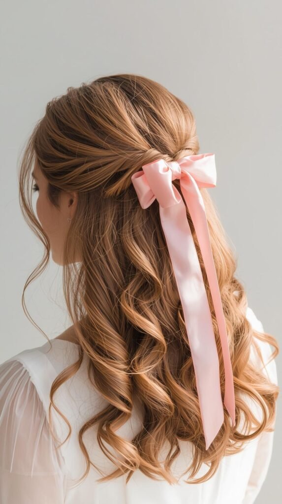 20 Layered Curls with Ribbon Accessory Ideas