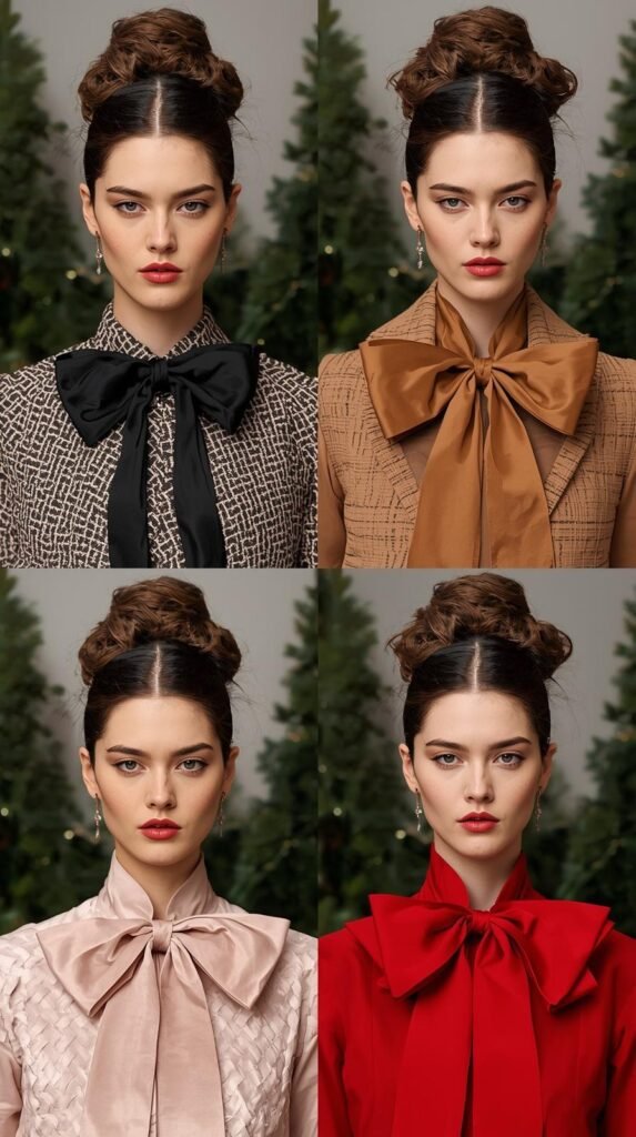 High Puff Curls with Wide Ribbon Band