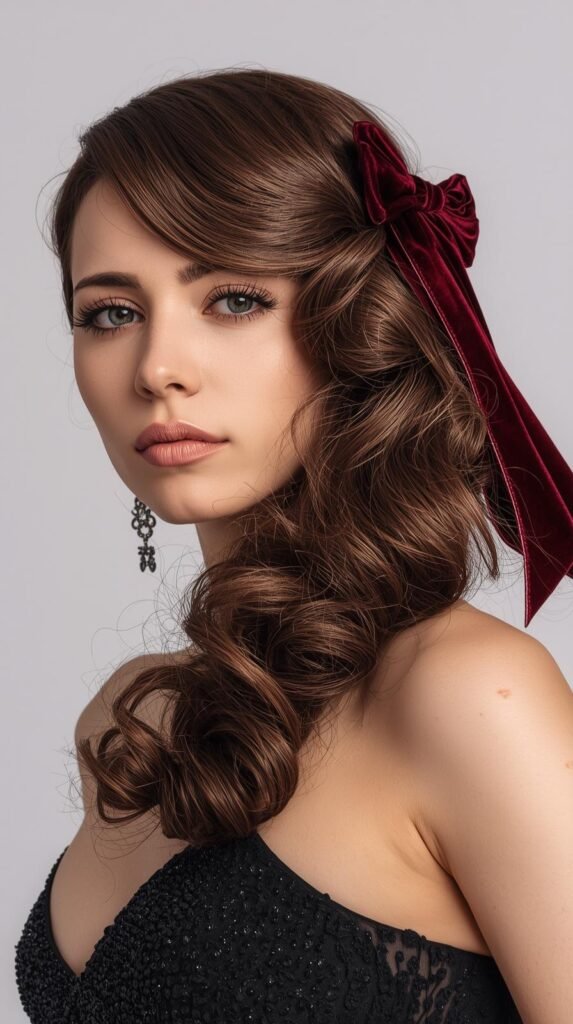 20 Layered Curls with Ribbon Accessory Ideas