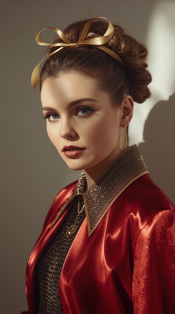 Romantic Crown Twist with Ribbon Weave