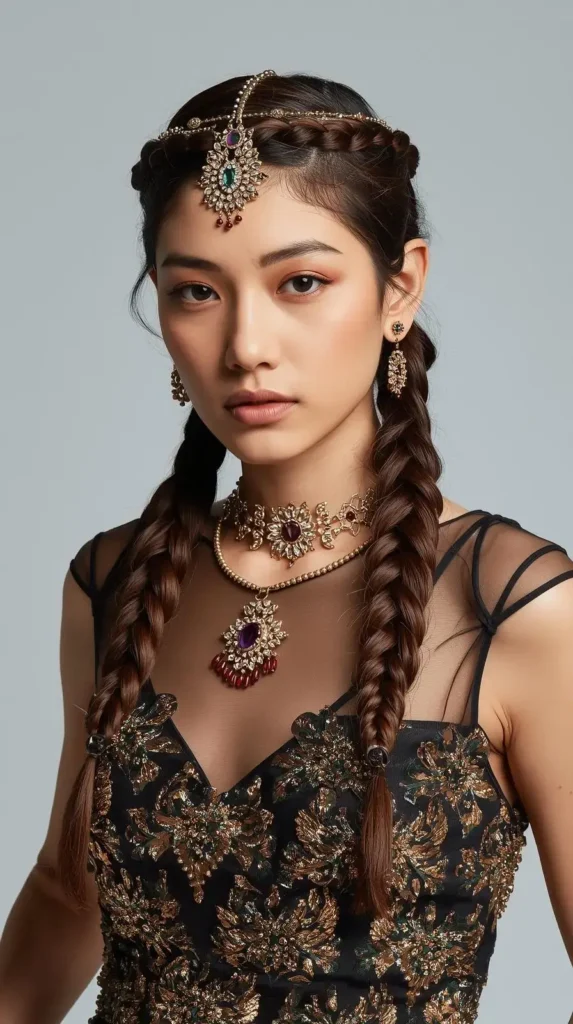 Messy Christmas Bun with Velvet Scrunchie