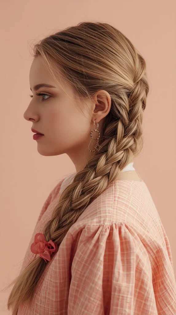 Side Braid — Cozy & Soft Feminine Look