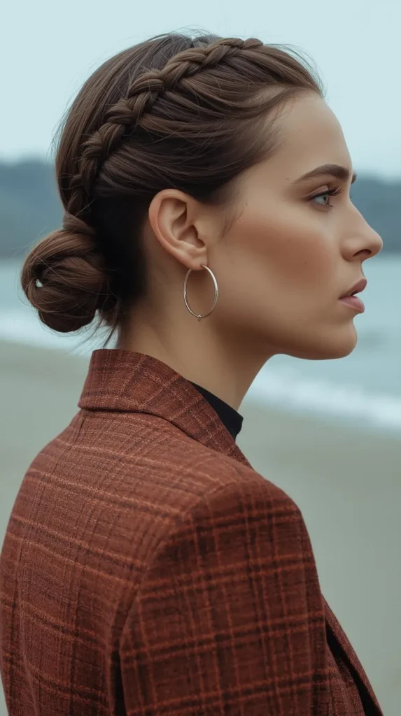 Braided Low Bun — Elegant & Weather-Proof