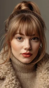 Top 18 Winter Hairstyles with Bangs You’ll Love Winter Hairstyles with bangs
