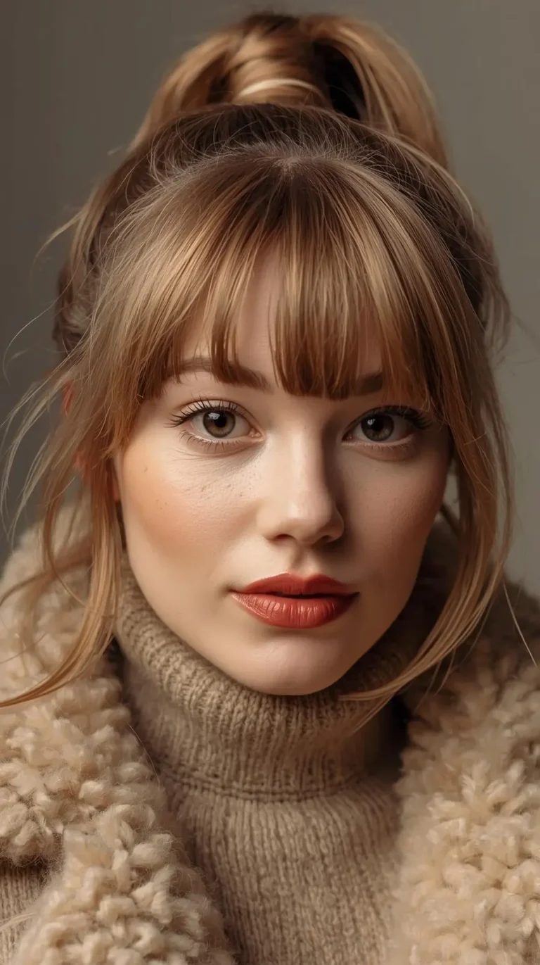 Top 18 Winter Hairstyles with Bangs You’ll Love Winter Hairstyles with bangs